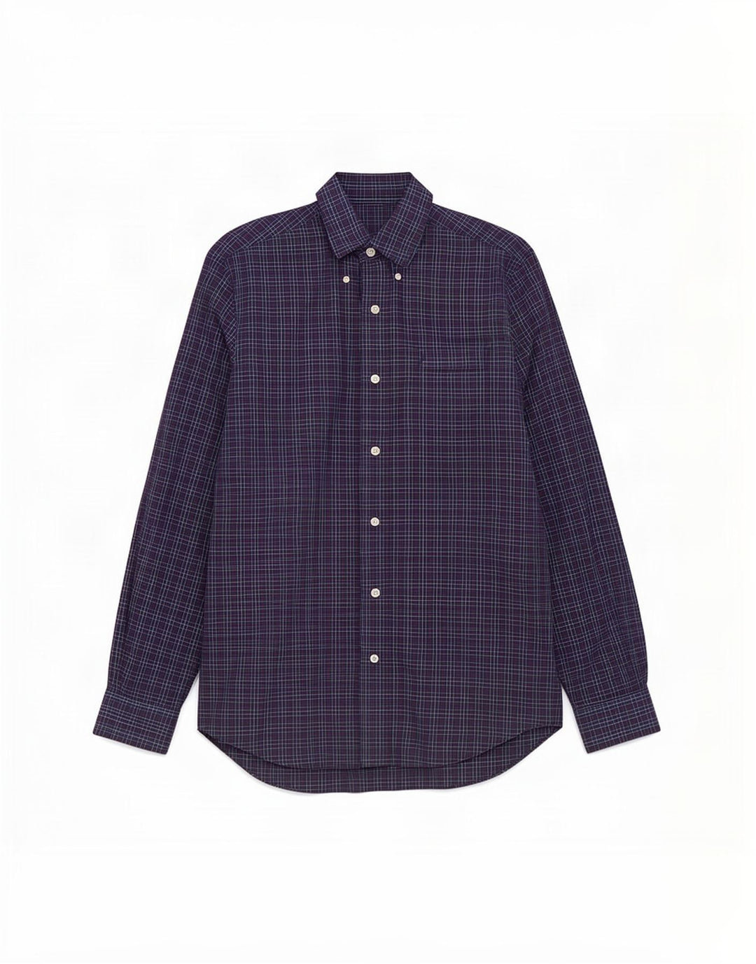 Camicia da uomo Nautica piccola in cotone a quadri blu navy