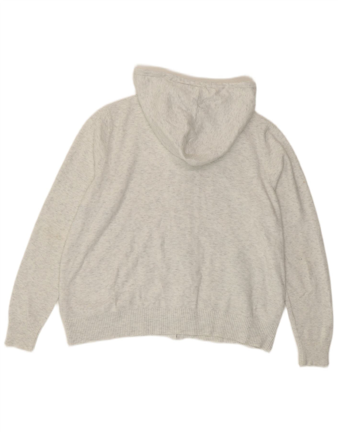 Maglione cardigan con cappuccio da donna Marks & Spencer UK 14 Grigio medio chiazzato