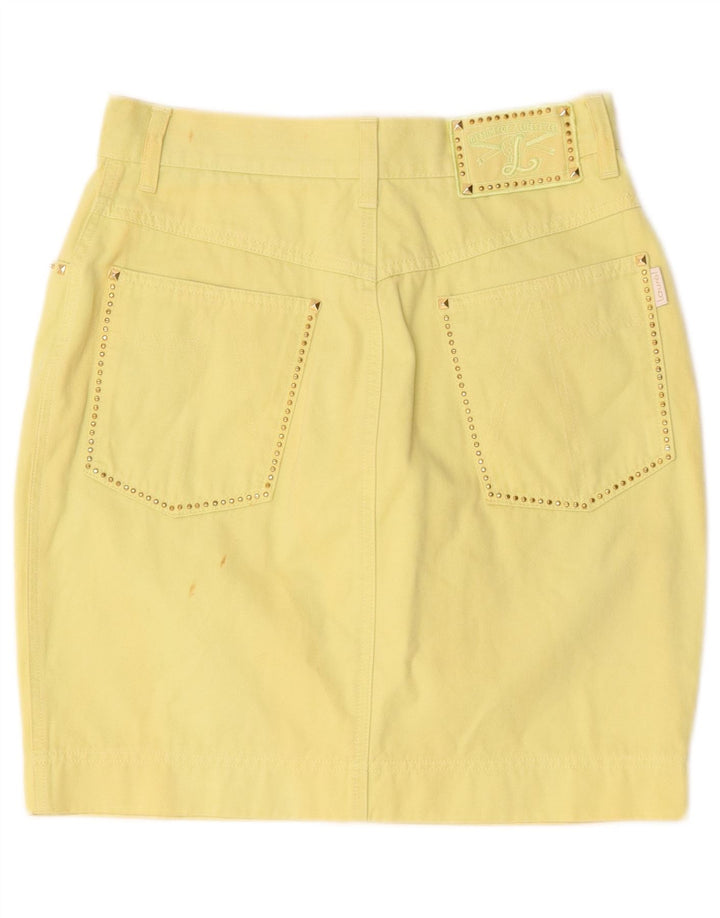 Minigonna da donna Laurel EU 38 media W28 cotone giallo