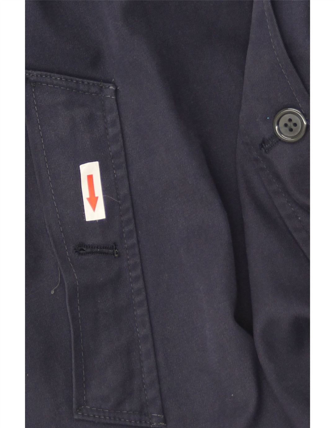 Soprabito vintage da uomo IT 52 XL in poliestere blu navy