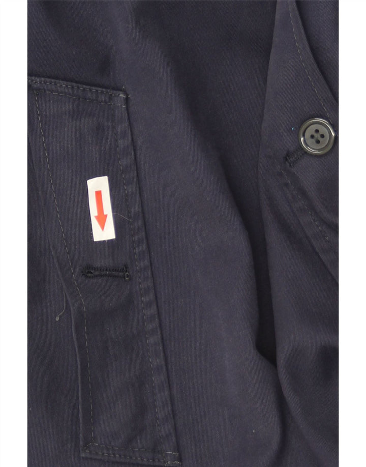 Soprabito vintage da uomo IT 52 XL in poliestere blu navy