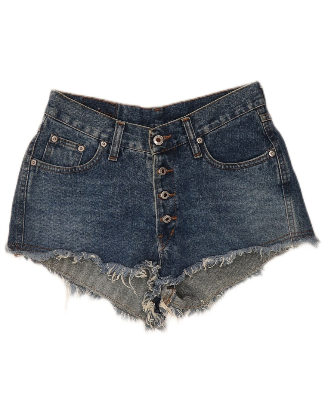 Pantaloncini di jeans da donna illimitati W31 cotone blu medio