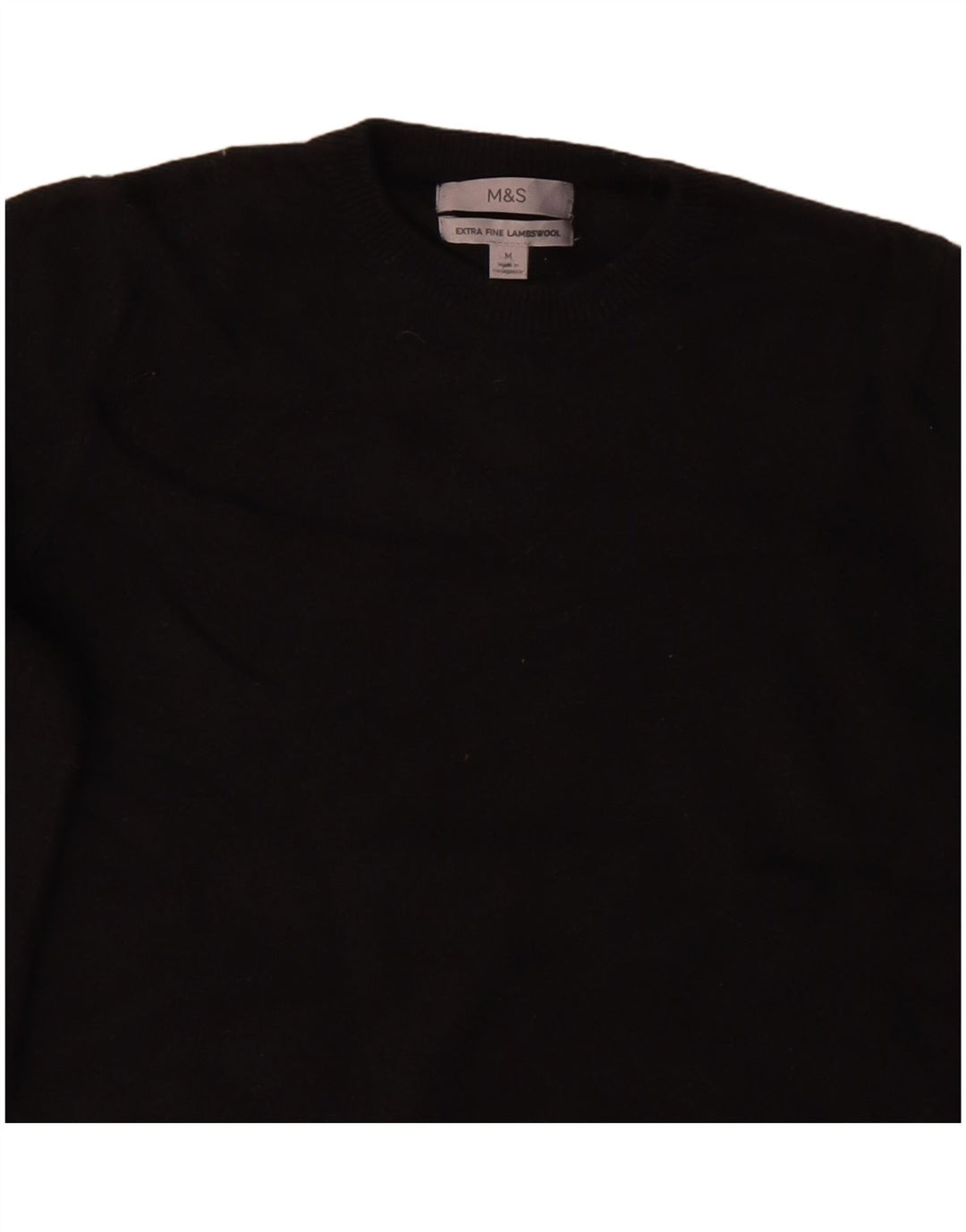 Maglione maglione girocollo da donna Marks & Spencer UK 12 medio nero