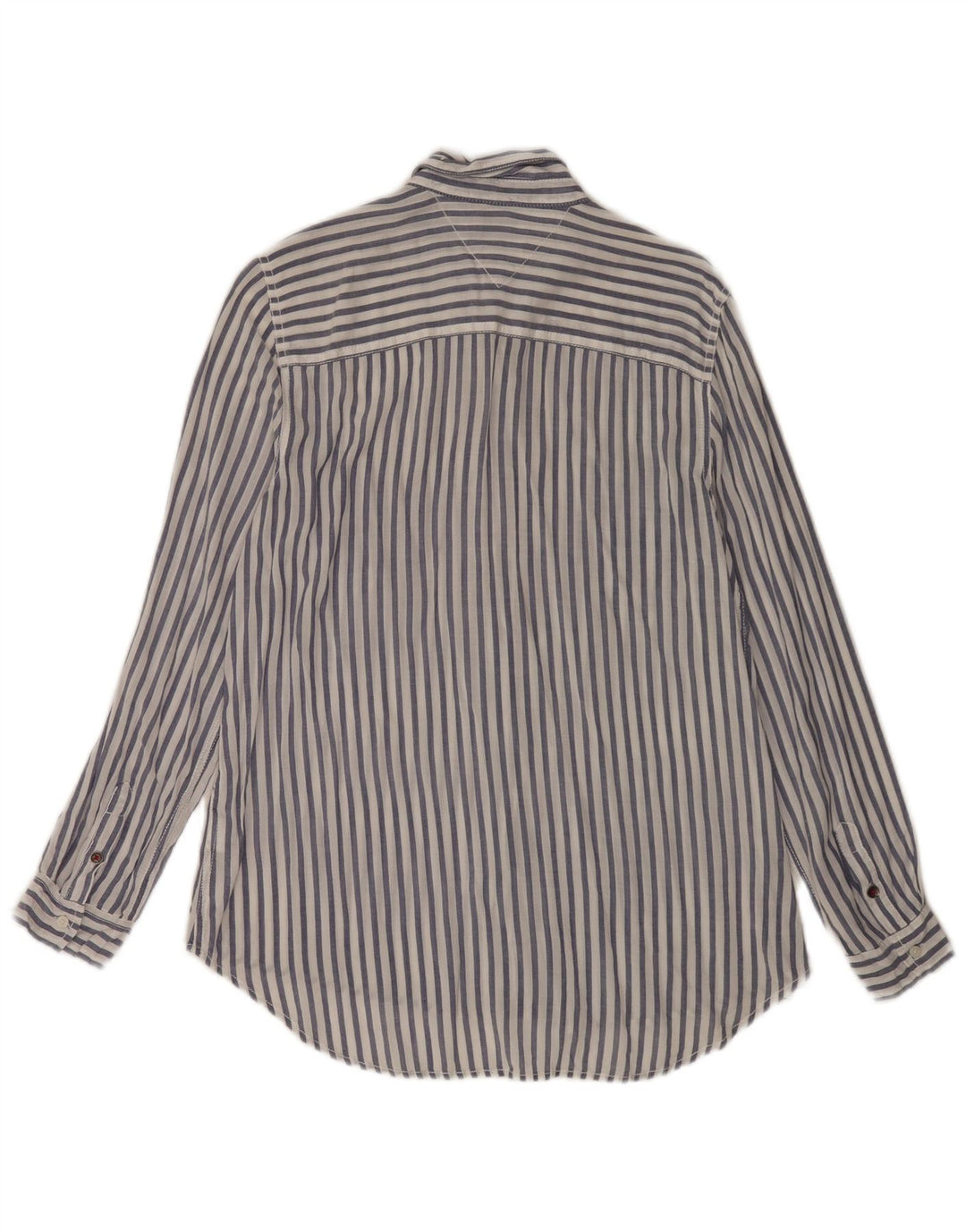 Camicia da donna Tommy Hilfiger UK 14 Viscosa gessata bianca media