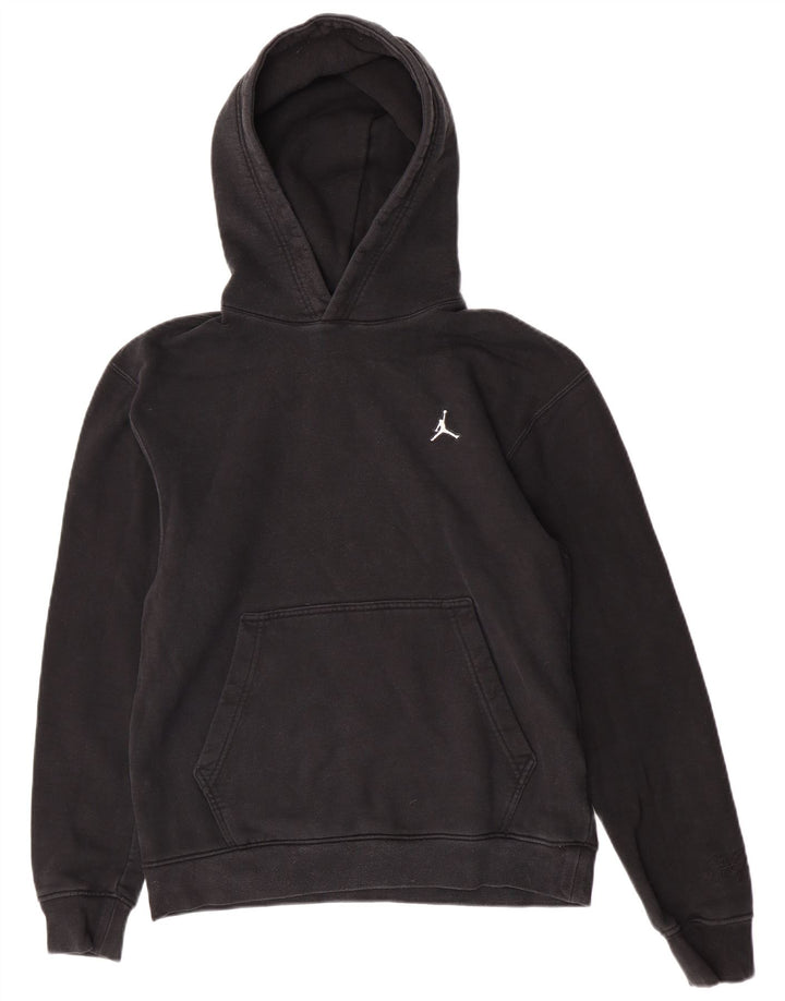 Felpa con cappuccio Jordan Air da uomo piccola in cotone nero