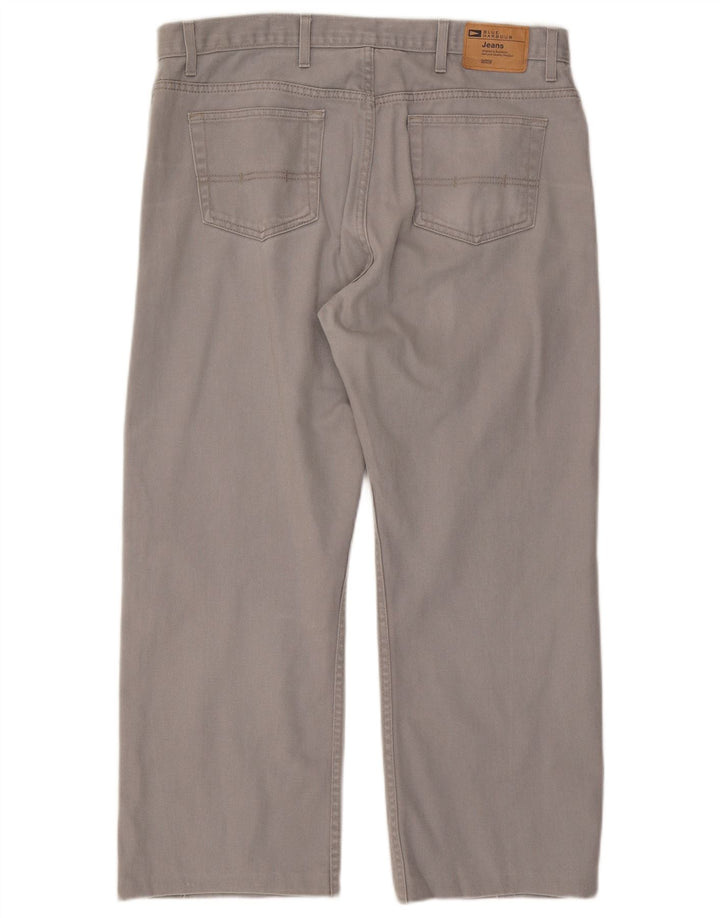 Jeans dritti da uomo Marks & Spencer Blue Harbour W38 L33 cotone grigio