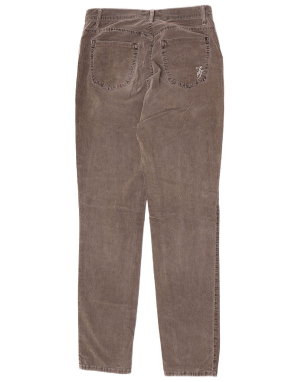 Pantaloni Trussardi Donna Affusolati In Velluto A Coste W31 L31 Grigi