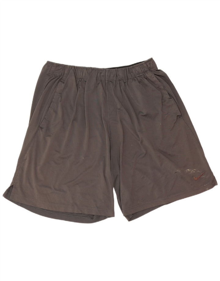 Pantaloncini sportivi Nike da uomo 2XL poliestere grigio