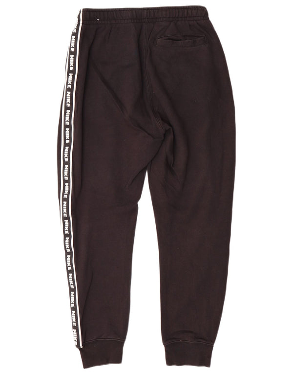 Nike Mens Graphic Tracksuit Trousers Joggers Small Black Cotton Sports