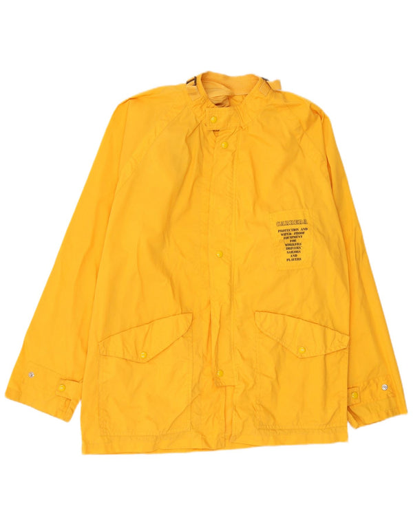 Giacca antipioggia grafica da uomo Carrera UK 40 Large Giallo in poliammide