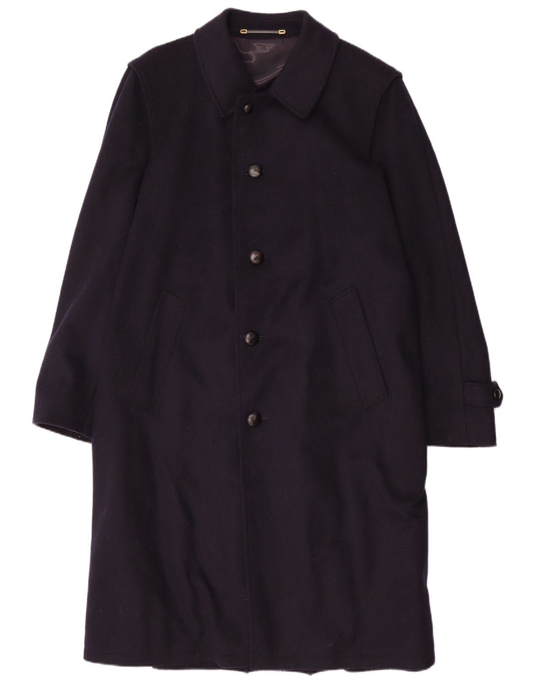 Cappotto da uomo Pischl EU 50 grande lana blu navy