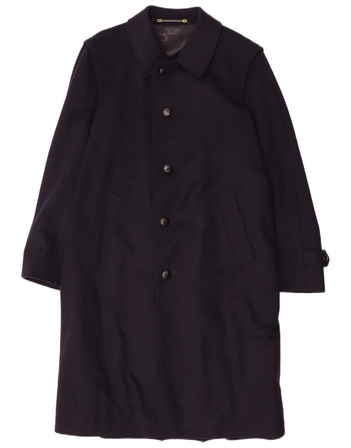 Cappotto da uomo Pischl EU 50 grande lana blu navy