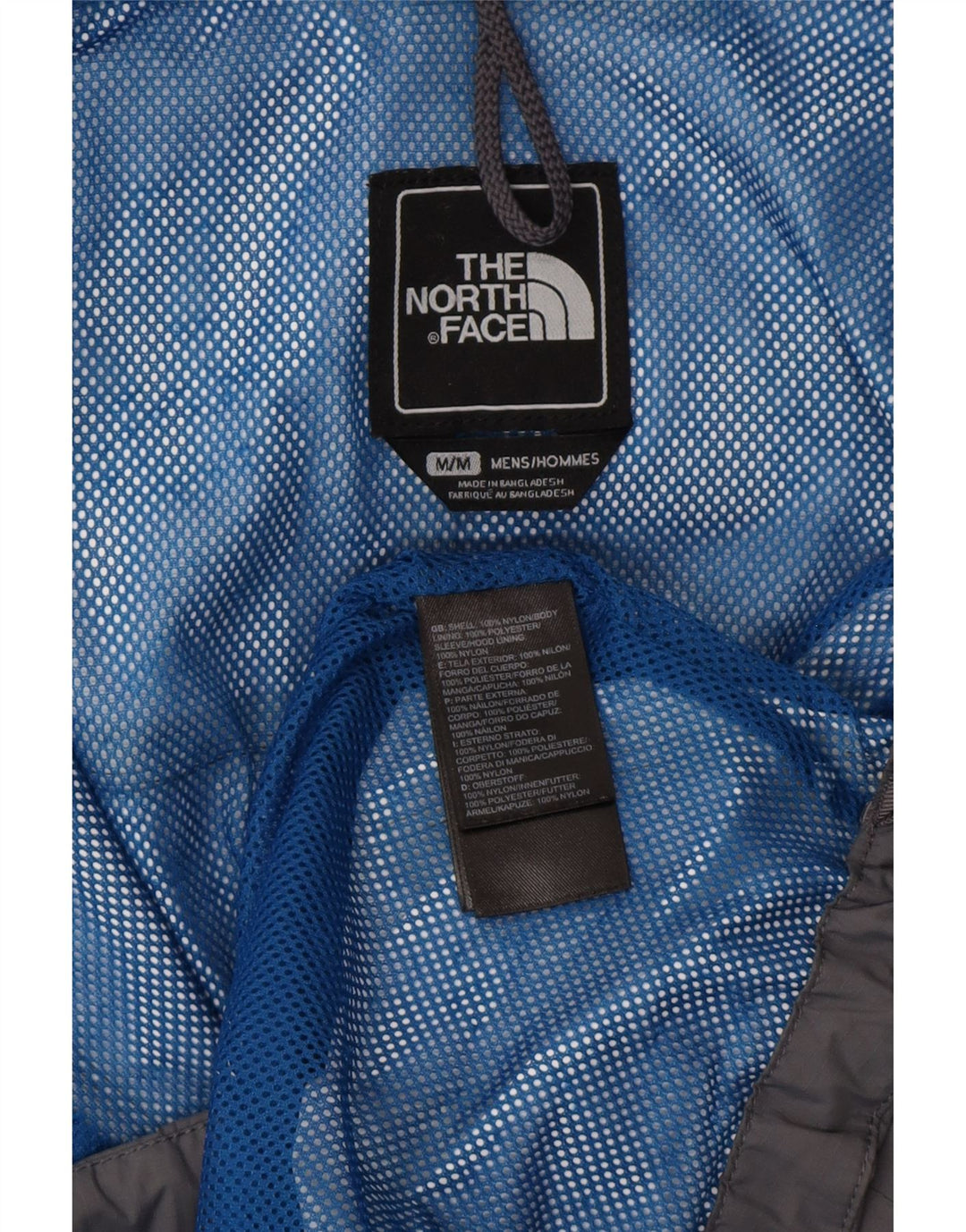 THE NORTH FACE Giacca antipioggia da uomo con cappuccio UK 38 Nylon grigio medio