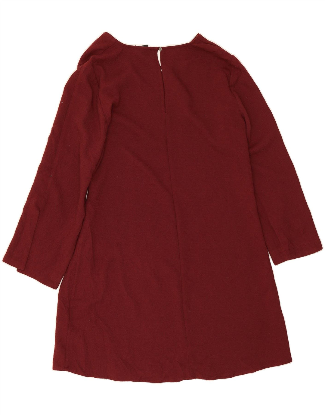 MOSSIMO Womens Long Sleeve Basic Dress UK 10 Small Burgundy Polyester Vintage Mossimo and Second-Hand Mossimo from Messina Hembry 