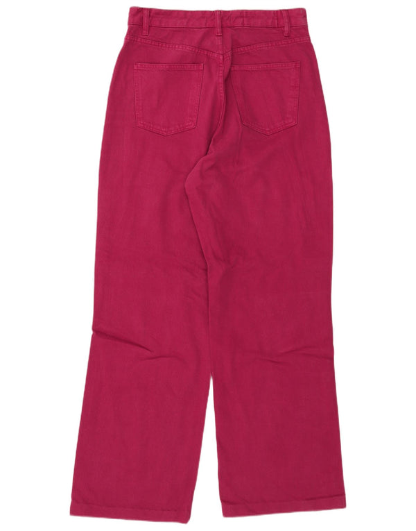 Jeans Zara da donna a vita alta EU 42 Large W32 L32 Bordeaux