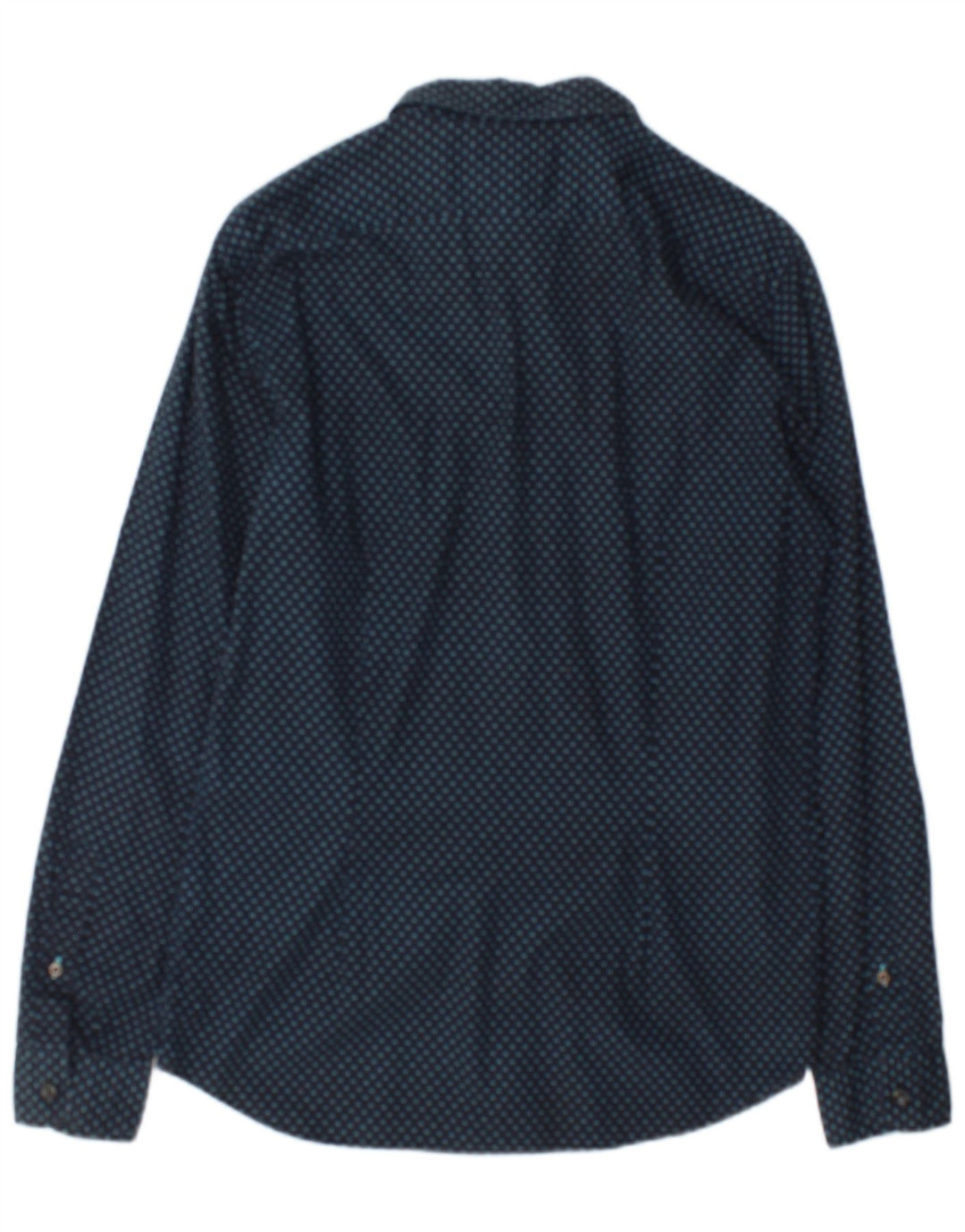 Camicia slim fit da uomo Diesel in cotone maculato medio blu navy