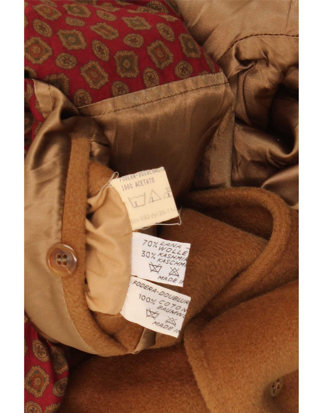 Cappotto Uomo Herno IT 52 XL Beige Lana