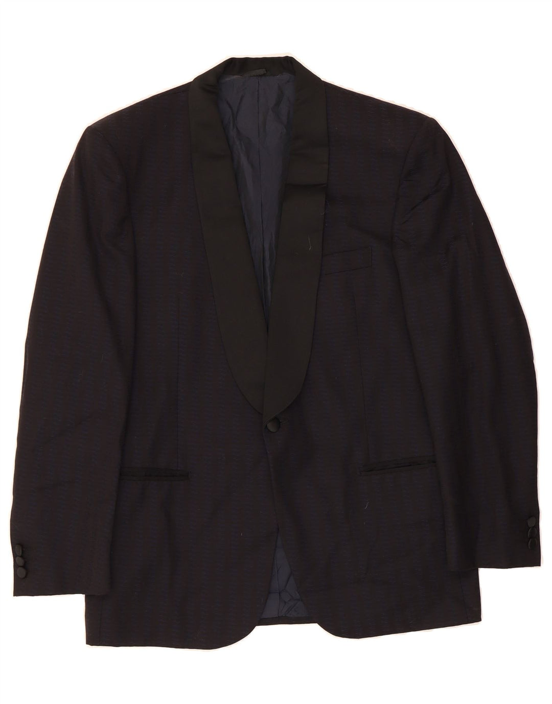 MODESTO BERTOTTO Mens 1 Button Blazer Jacket IT 50 Large Navy Blue Wool Vintage Modesto Bertotto and Second-Hand Modesto Bertotto from Messina Hembry 
