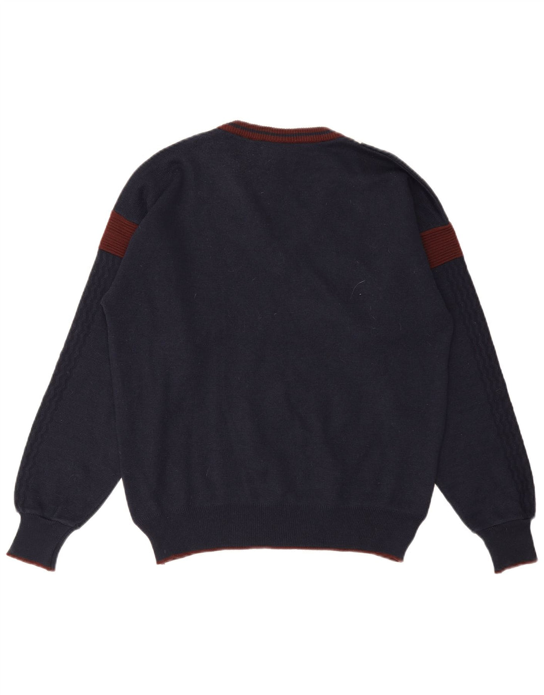 Maglione da uomo GABICCI con scollo a V, acrilico color block medio blu navy