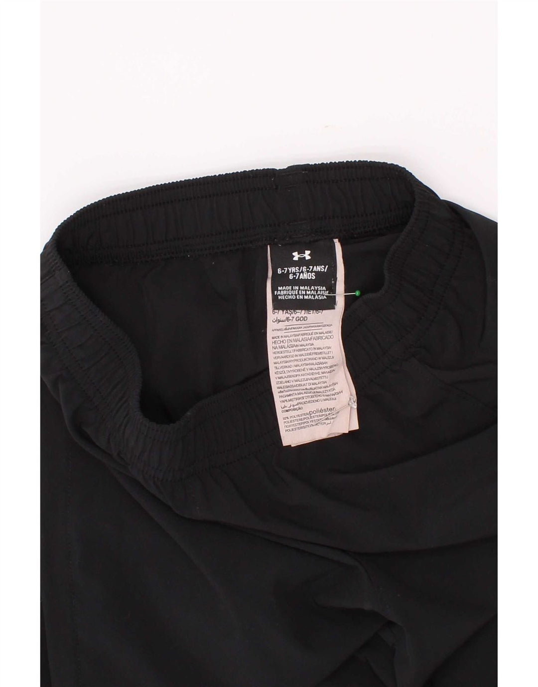 Pantaloni da tuta da ragazzo Under Armour da jogging 6-7 anni in poliestere nero