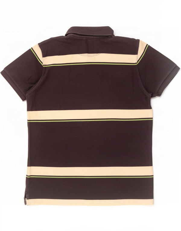 Polo da uomo Regular Fit Murphy & Nye XL in cotone a righe nere