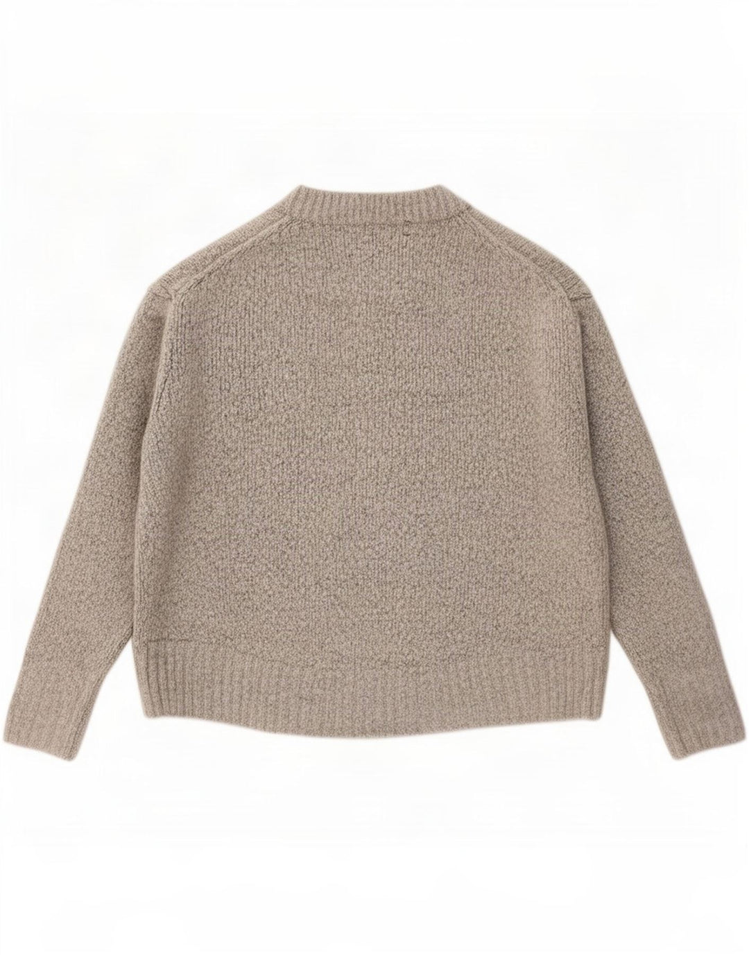 Maglione girocollo oversize da donna Zara UK 10 piccolo grigio screziato