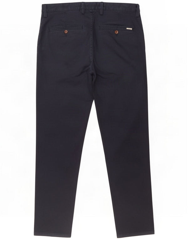 Gant Pantaloni chino slim da uomo W32 L27 Blu navy in cotone