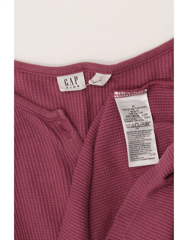 Vestito basic per ragazze a maniche lunghe Gap 8-9 anni Cotone rosa medio