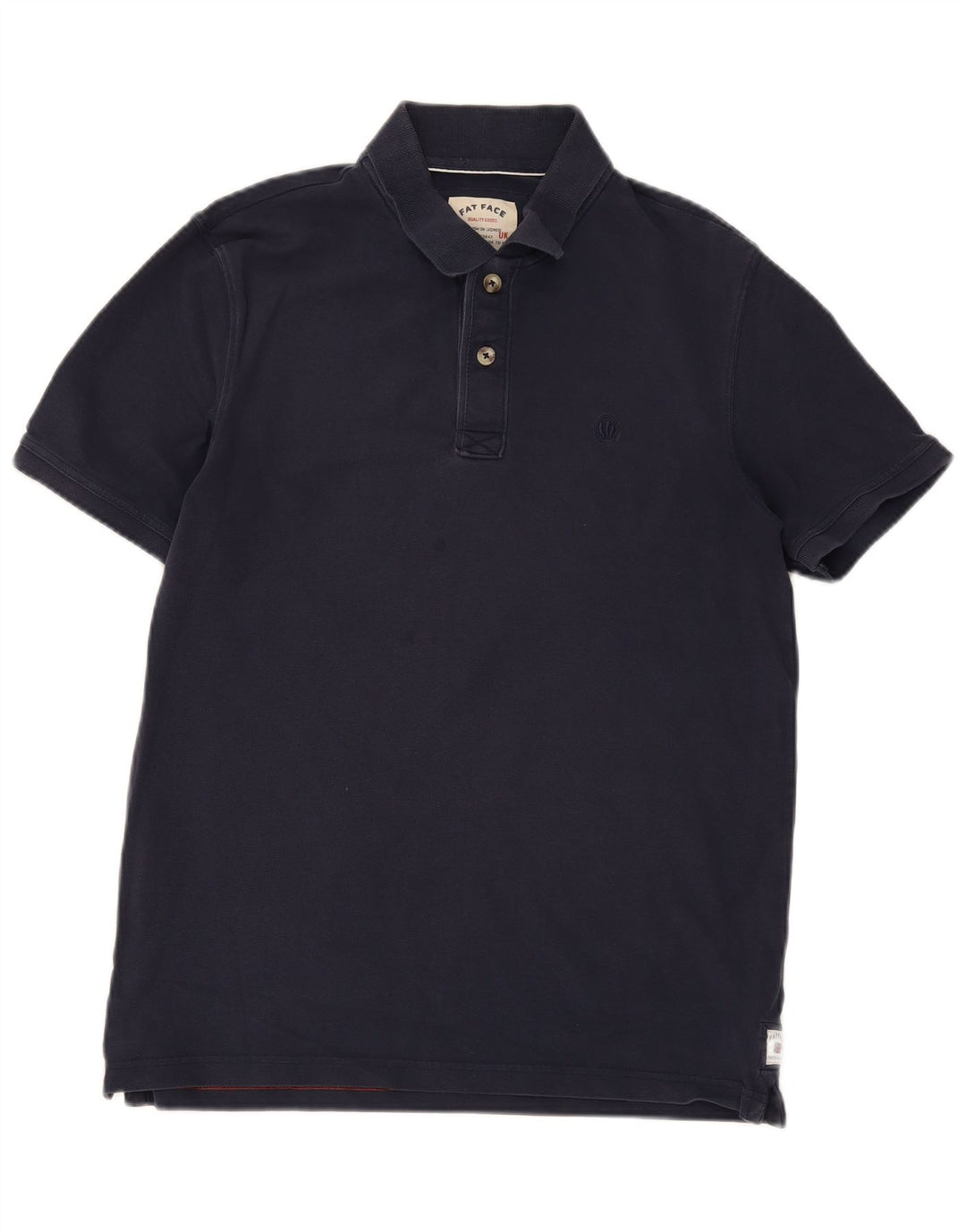 Polo da uomo Fat Face grande in cotone blu navy