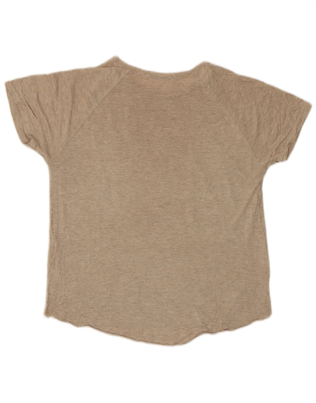 T-shirt grafica da donna Zara Top UK 10 piccola beige