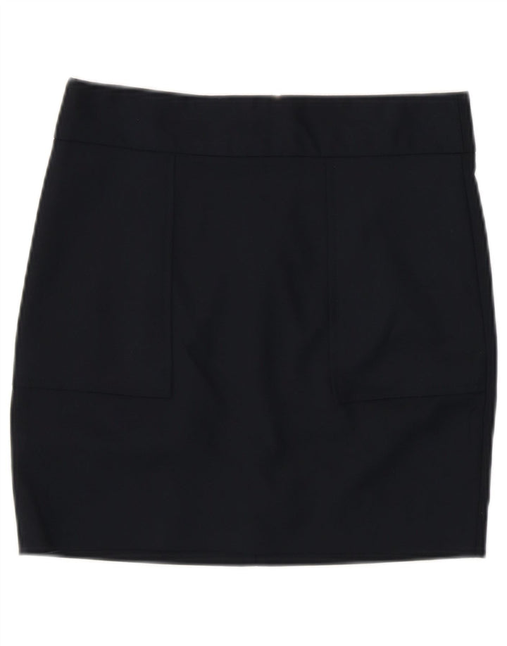 Minigonna da donna Zara XS W24 in cotone blu navy