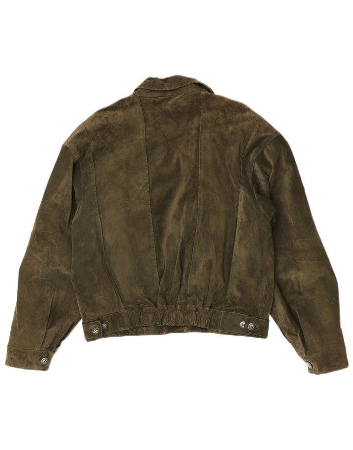 Giacca in pelle scamosciata da donna Penelope IT 48 XL Pelle kaki