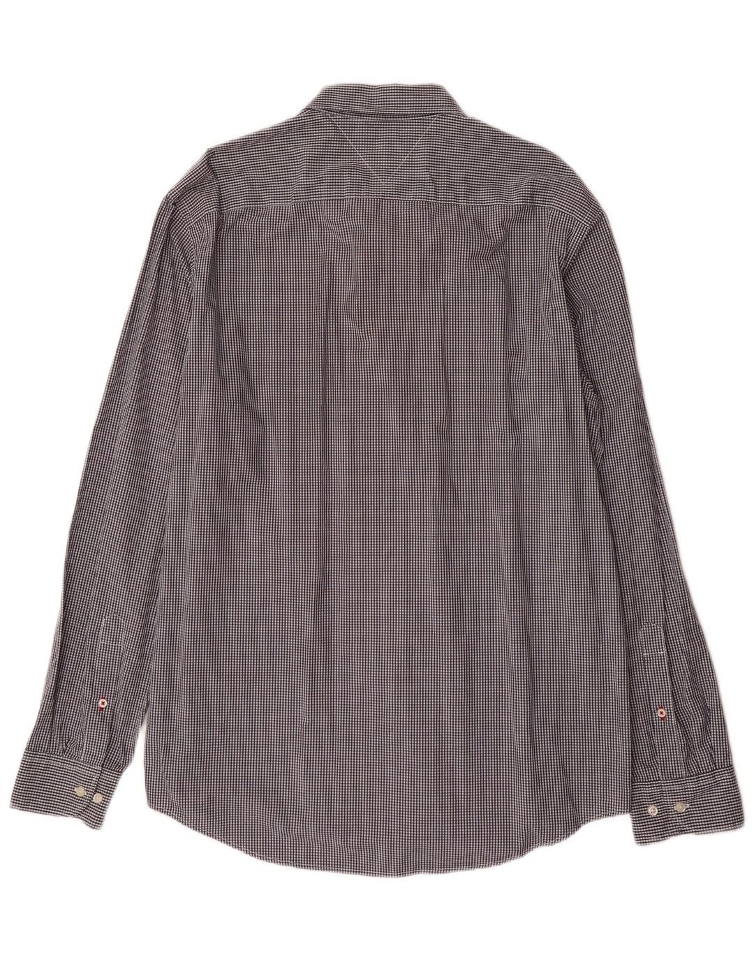 TOMMY HILFIGER Camicia da uomo vestibilità regolare XL a quadretti grigi
