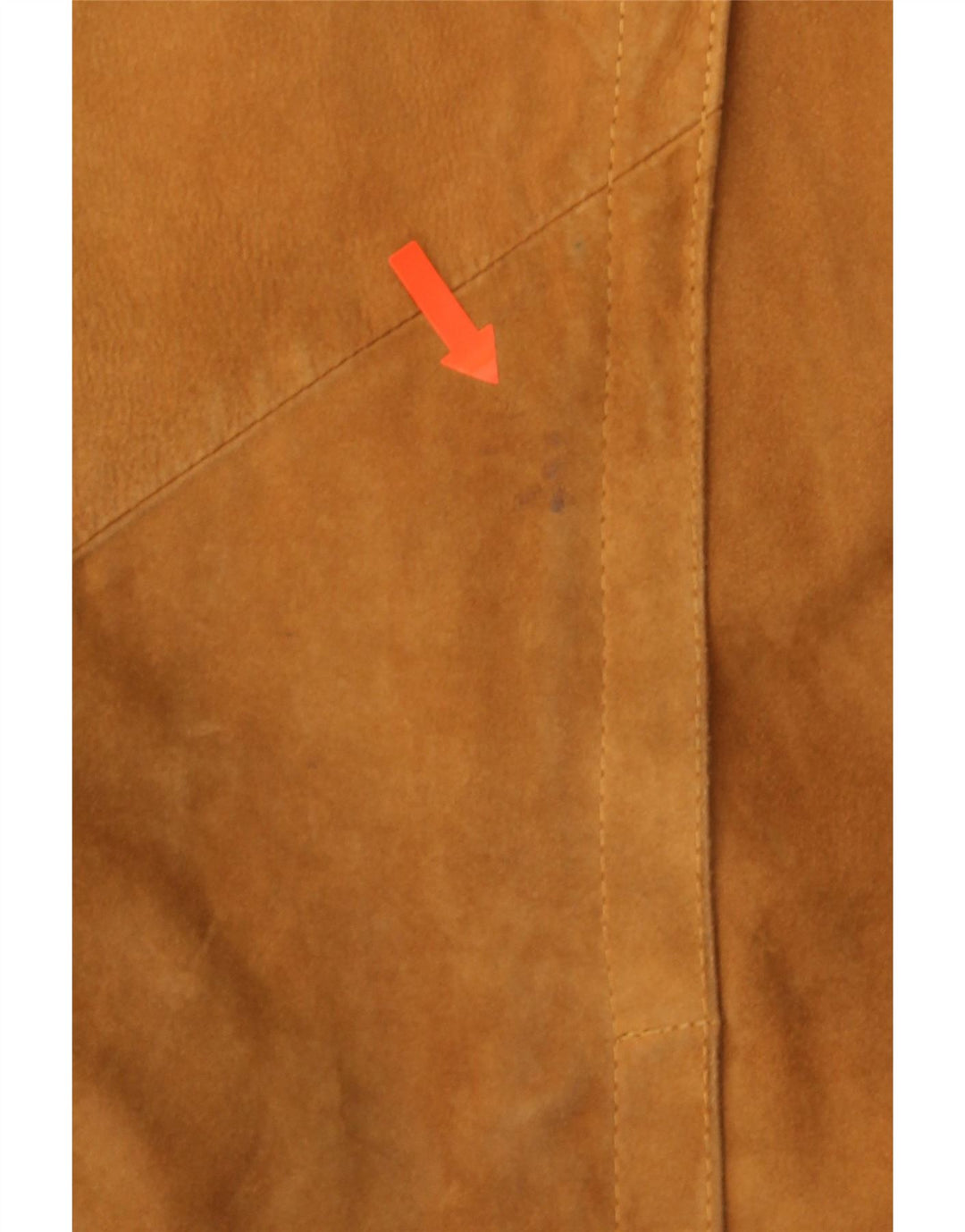 Giacca vintage in pelle scamosciata da uomo UK 40 grande in pelle marrone