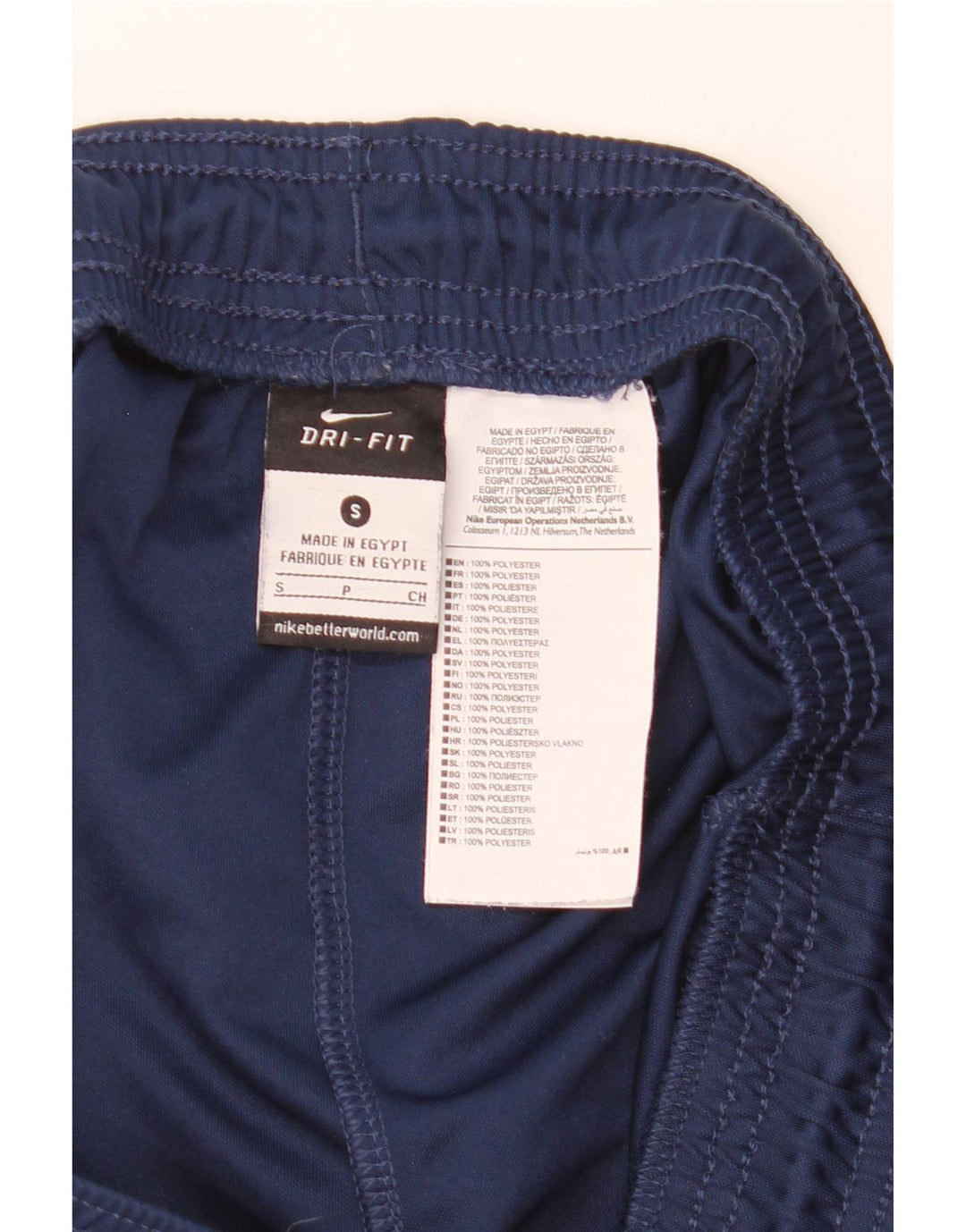 Pantaloncini sportivi Nike Dri Fit da uomo piccoli in poliestere blu navy