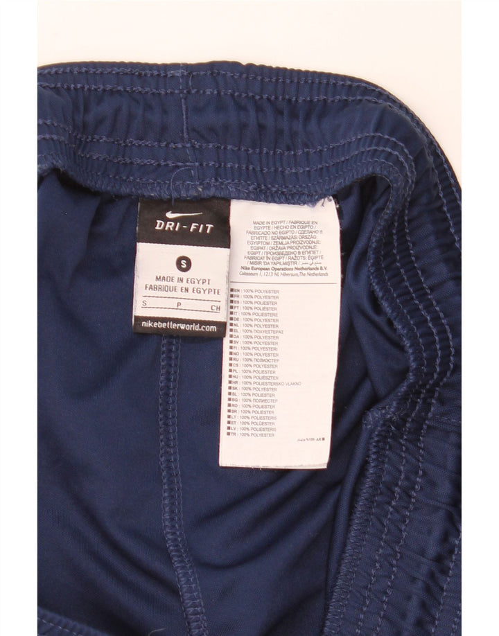 Pantaloncini sportivi Nike Dri Fit da uomo piccoli in poliestere blu navy
