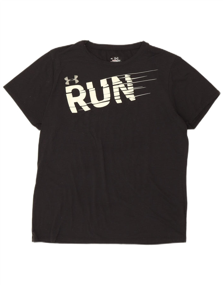 T-shirt grafica da donna Under Armour Top UK 14 grande poliestere nero