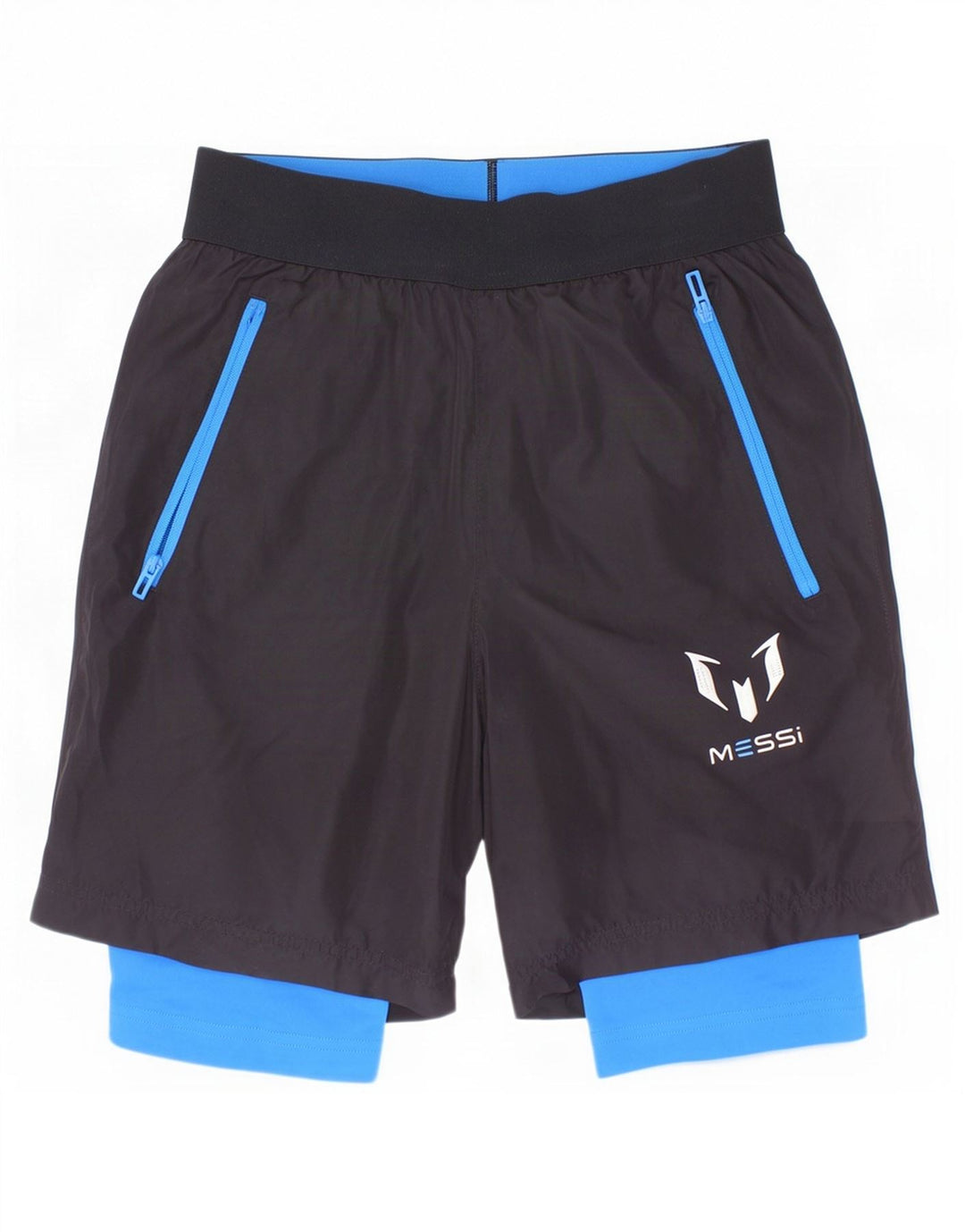 Pantaloncini sportivi Adidas da ragazzo MESSI 9-10 anni in poliestere nero