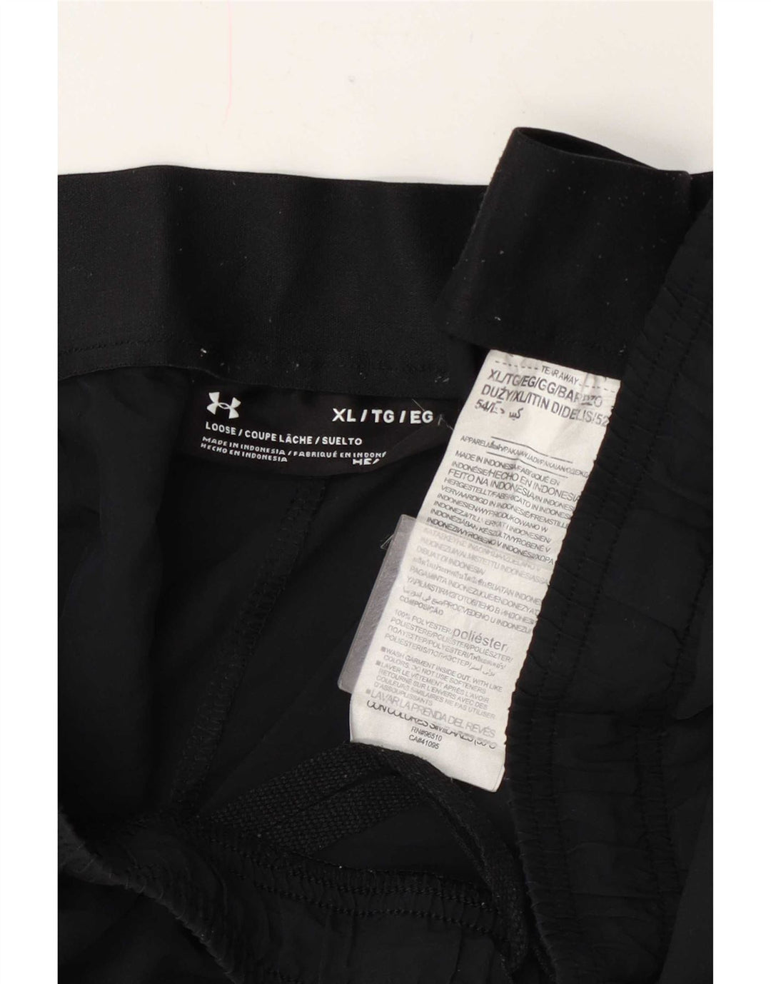 Pantaloncini sportivi regolari da uomo Under Armour XL poliestere nero
