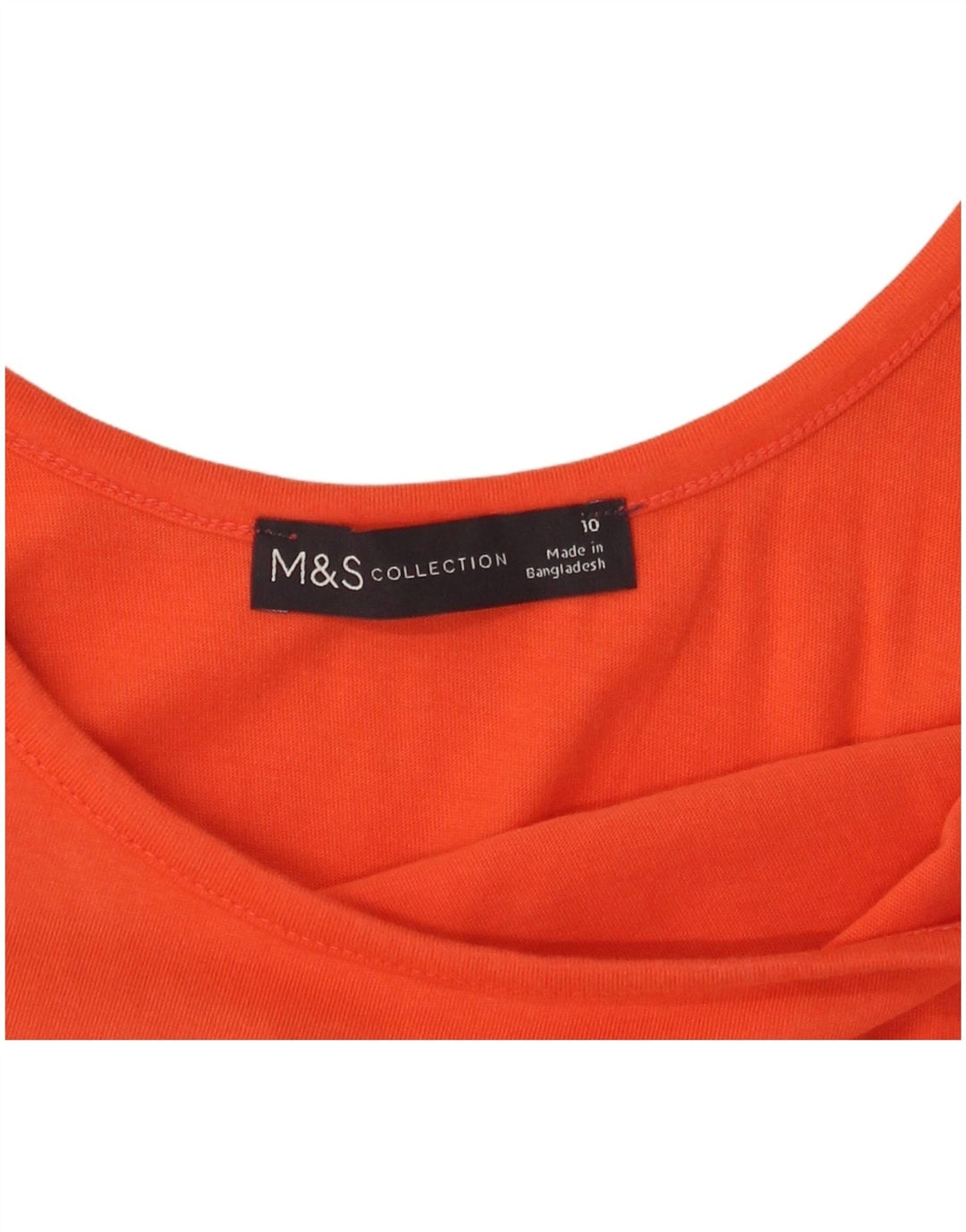 Abito lungo senza maniche da donna Marks & Spencer UK 10 piccolo arancione