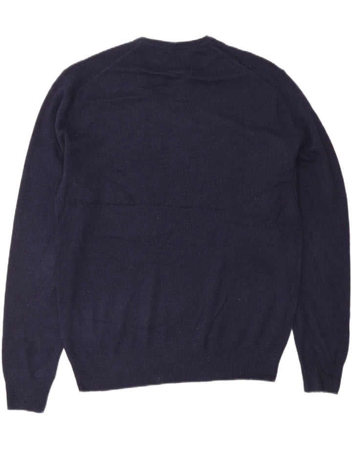 POLO RALPH LAUREN Maglione da uomo con scollo a V in lana blu navy medio