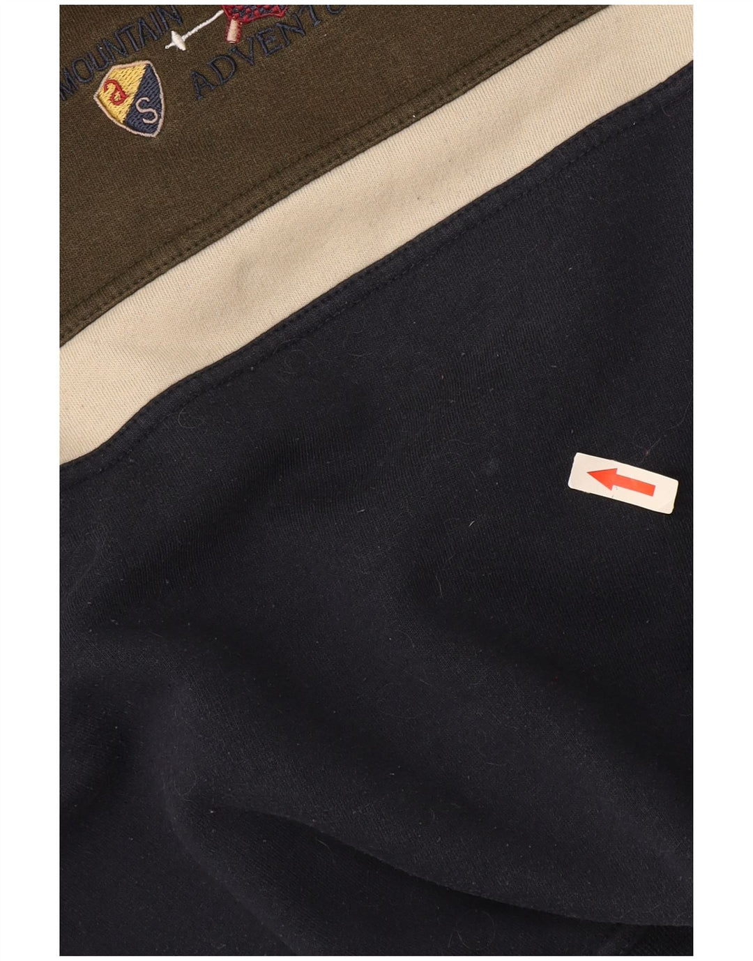 Canda Felpa con grafica da uomo Maglione grande in cotone color block blu navy
