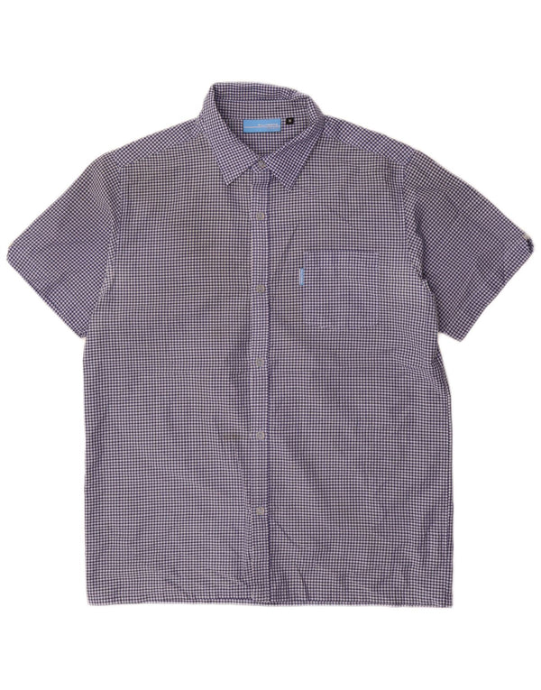 Camicia a maniche corte da ragazzo BILLABONG 15-16 anni in poliestere a quadri blu navy