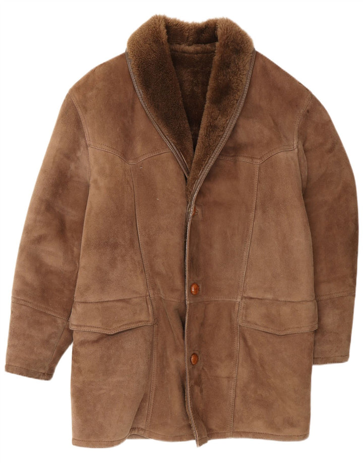 Cappotto Uomo In Shearling Carieri&Carieri IT 46 Piccolo Marrone