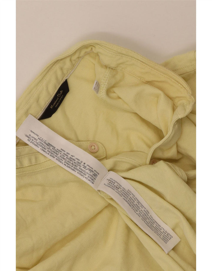 Polo Uomo MASSIMO DUTTI Large in Cotone Giallo