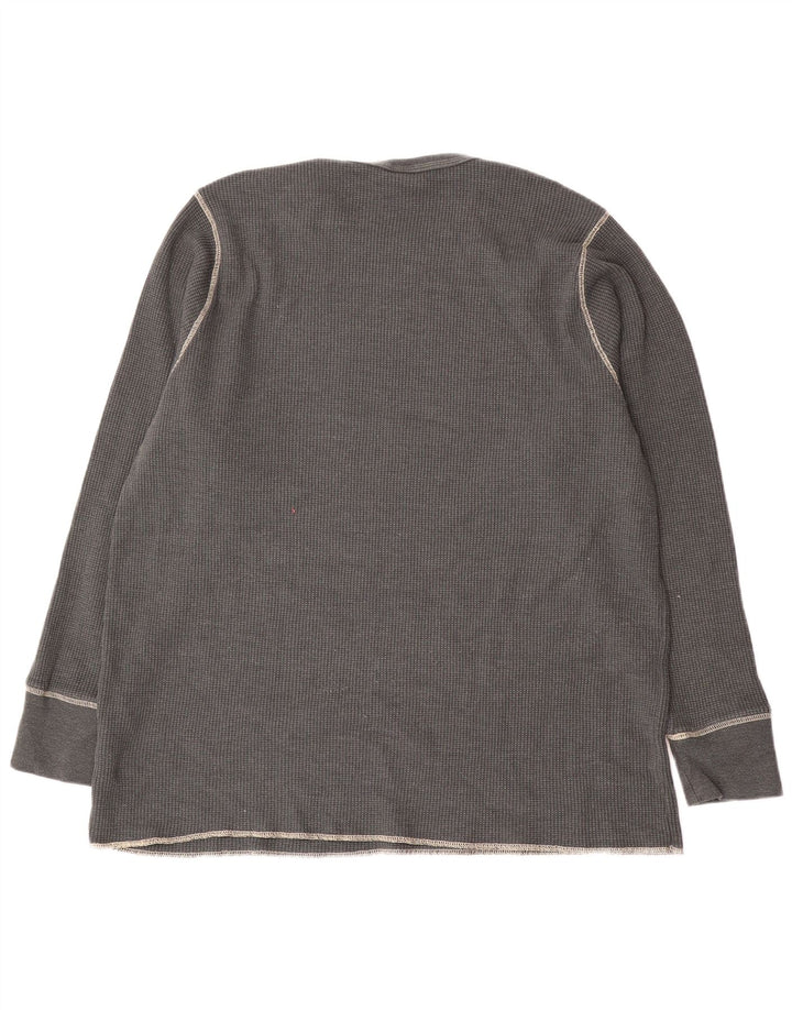 Top Nike da uomo a maniche lunghe 3XL in cotone grigio