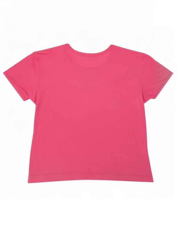 T-shirt da donna Gymnasium Top UK 18 XL viscosa rosa