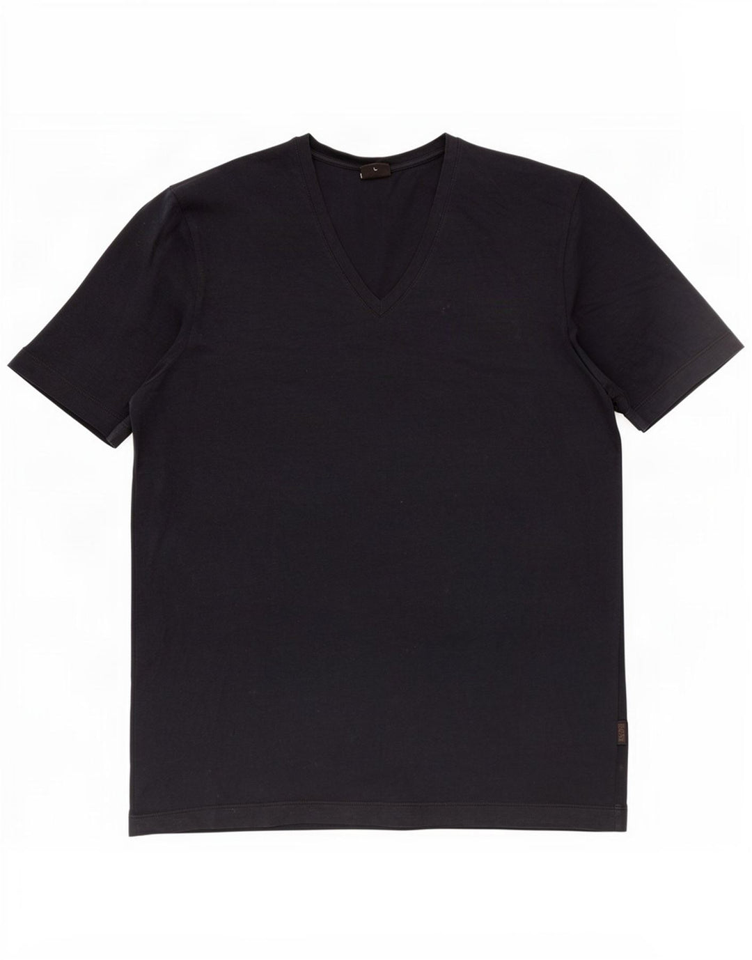 T-shirt da uomo Hugo Boss Top Large in cotone blu navy