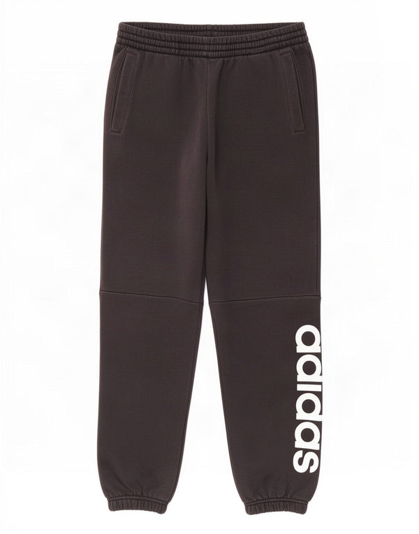 Pantaloni da tuta con grafica Adidas da ragazzo, pantaloni da jogging, 13-14 anni, cotone nero