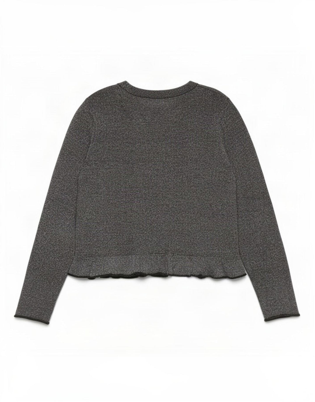 Top Zara da donna a maniche lunghe UK 16 grande grigio